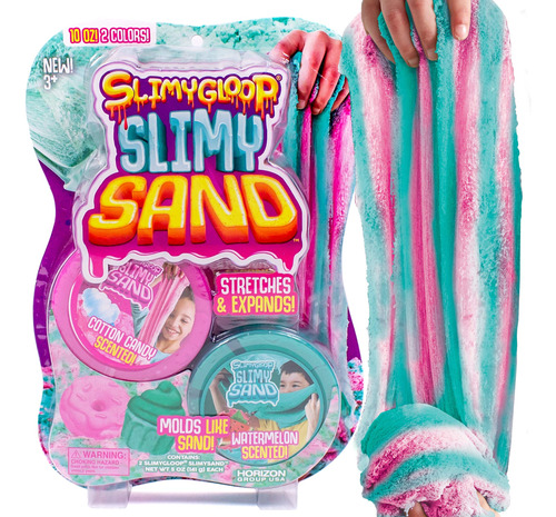 Slamgloop Twist Slime Teal Y Rosa Algodón De Azúcar 283g
