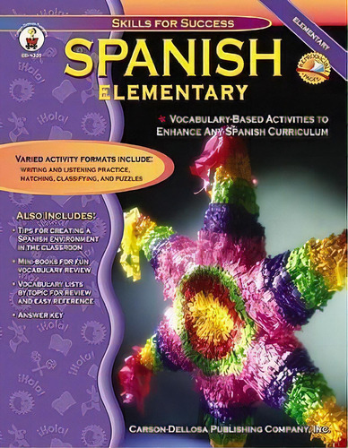Spanish, Grades K - 5 : Elementary, De Cynthia Downs. Editorial Carson Dellosa Education, Tapa Blanda En Inglés
