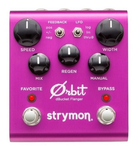 Pedal de efeito roxo Strymon Orbit