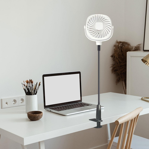 Mini Ventilador Usb, Ventilador Personal Para Blanco 2200mah
