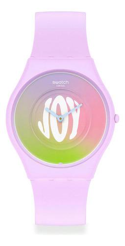 Reloj Swatch Time For Joy Ss09v101 Ss Color de la malla Lila Color del bisel Lila