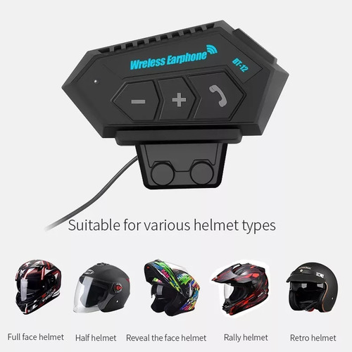 Auriculares Bluetooth/casco Impermeable Con Micrófono