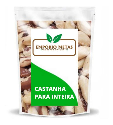 Castanha Do Pará Inteira - 500g - Empório Metas