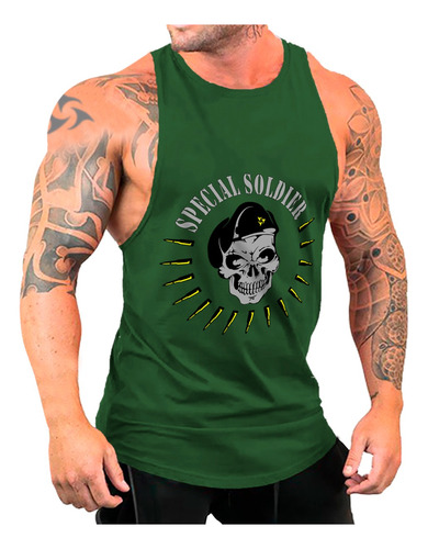 Musculosa Abierta Olímpica Gimnasio Special Soldier Genetic