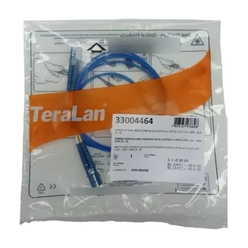 comprar Cordao Duplex Sm Lc-upcu002Flc-upc 1,5m Azul - Furukawa 33004464