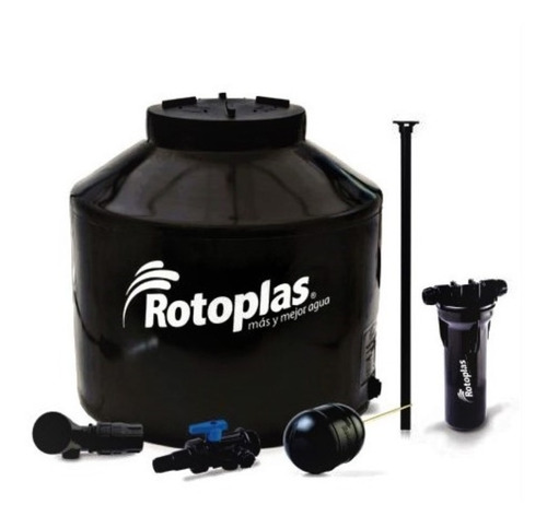 Tinaco Rotoplas Negro De 600 Litros Equipado