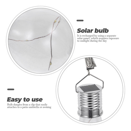 Lámpara Led Colgante Giratoria Solar Impermeable Para O