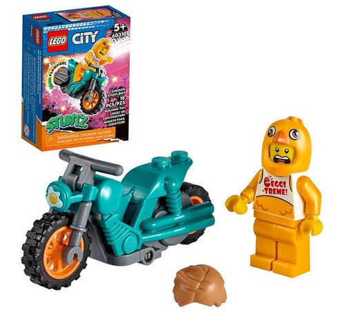 Imagen 3 de 3 de Lego City Stuntz Chicken Stunt Bike 60310 Cantidad De Piezas 10