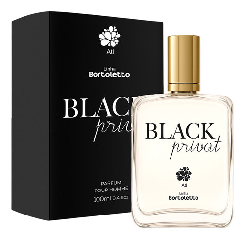 Perfume Black Privat 100ml Atlântica Natural - Bortoletto