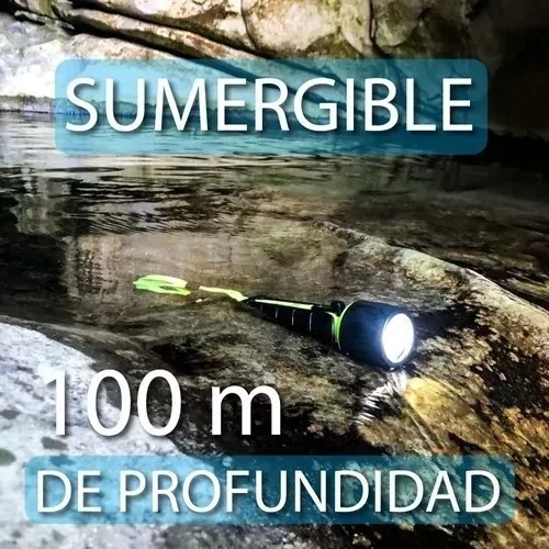 Linternas Led Buceo Sumergible Profesional 100 M Contra Agua
