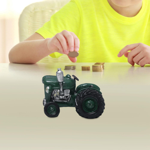 Piggy Bank Novedad Figurina Decoración De Dibujos Tractor