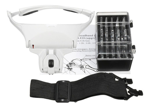 Lente De Lupa De Mano Con Led, Aplicable A Leer Libros,