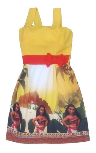 Vestido Moana Jovem Adulto Festa Mãe Igual A Filha 