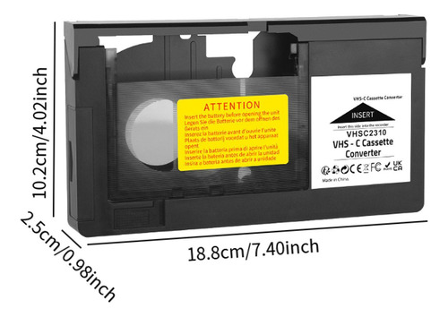 Adaptador De Casete Adaptador Convertidor De Casete Vhs
