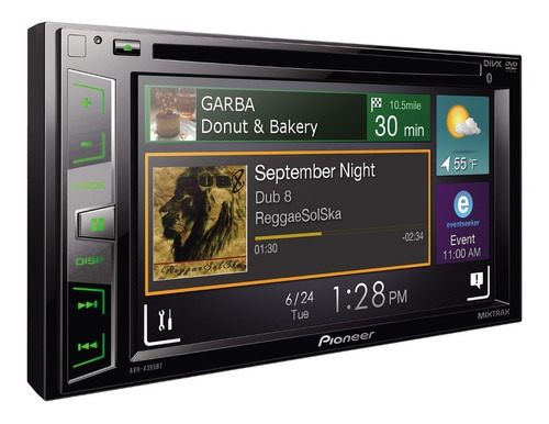 Radio Pioneer Avh-x395bt Dvd 2 Din Pantalla Táctil Bluetooth