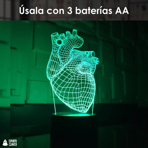 Lámpara Acrílica Molécula Adn 3d Genética Química 16 Colores