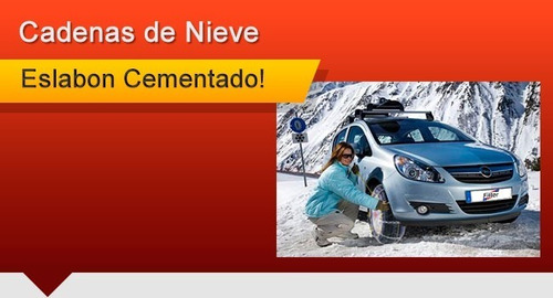 Imagen 3 de 4 de Cadena De Nieve Cementada 18mm Eslabón Reforzado 31x10.5 R15