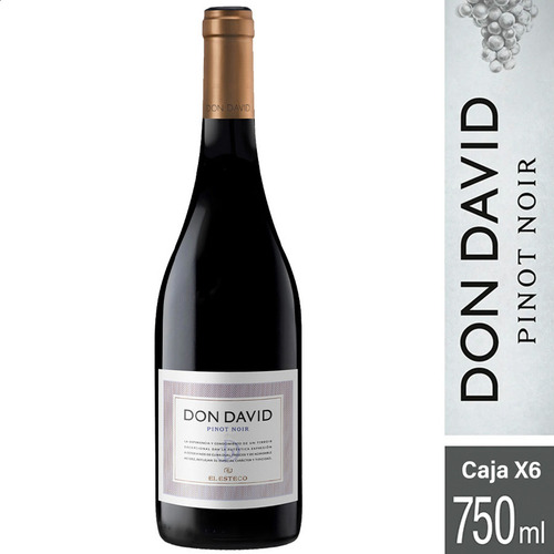 Vino Tinto Don David Pinot Noir El Esteco - Caja X6