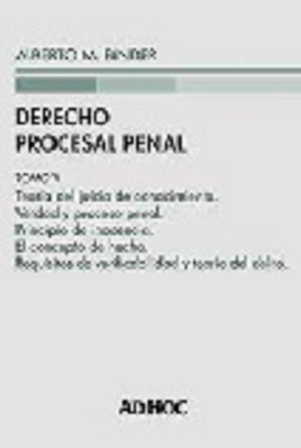 Derecho Procesal Penal. Tomo V (enc.) - Binder, Alberto