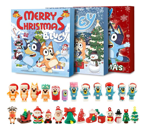 Calendario Adviento Bluey 24 Figura Toda La Familia Moradouy