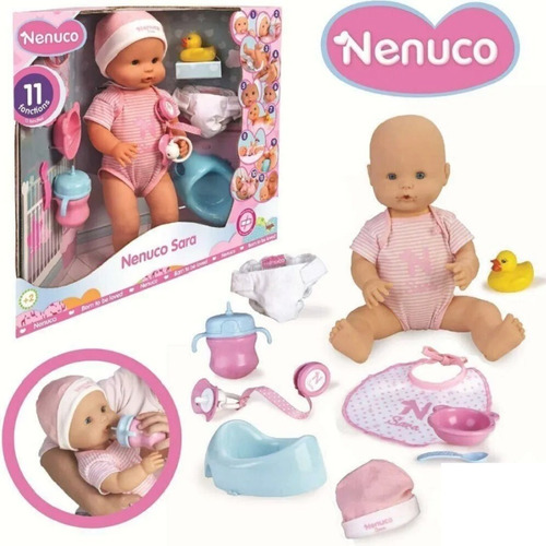Muñeca Nenuco Sara Real Con 11 Funciones 38 Cm    