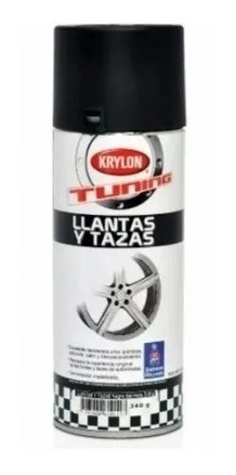 Krylon Llantas Y Tazas X 340 Gr Plata-grafito-negro Satinado