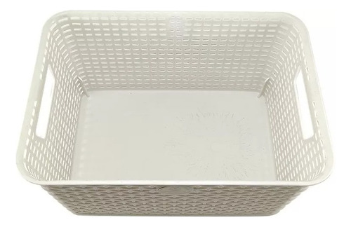Caja Organizadora Multiusos Rattan Con Tapa Paquete De 2