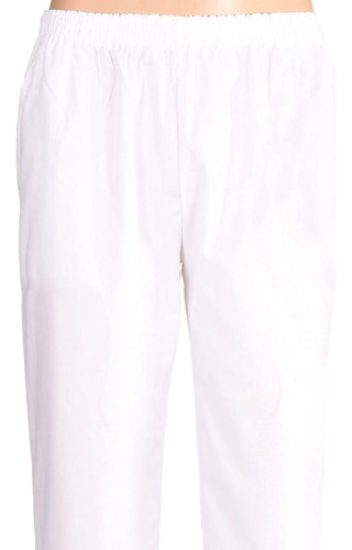 Imagen 3 de 8 de Pantalón Enfermero Médico Uniforme Blanco - Mundo Trabajo