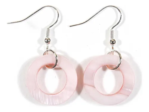 Primeros Aretes De Aro De Color Rosa Pálido Y Rubor En