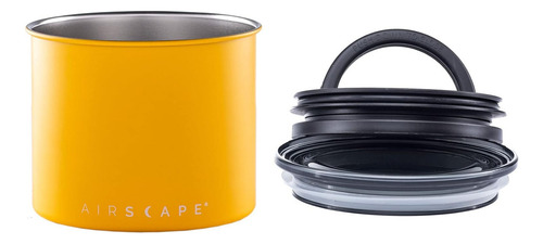 Recipiente De Café Planetary Design Airscape De Acero Inoxidable Con Tapa Hermética Patentada Que Elimina El Aire Para Preservar La Frescura De Alimentos Y Café.