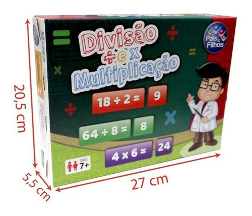 Brinquedo Jogo Escolar Ensina Divisão E Multiplicação Educaç