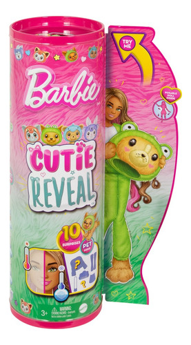 Barbie Cutie Reveal Muñeca Perrito Disfrazado De Rana