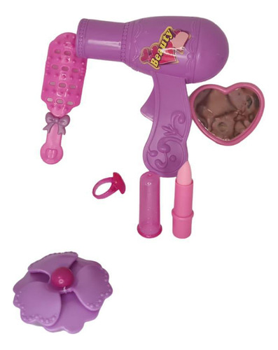 Kit Salão De Beleza Infantil Menina Brinquedo 7 Peças