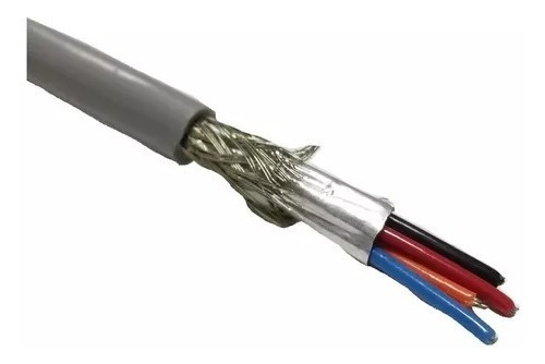 Cable Multiconductor Blindado 4x16 Awg Forro Gris