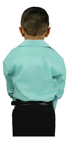 Camisa verde jade para niños hotsell