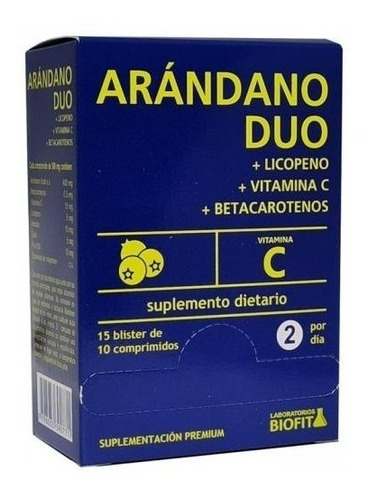 Imagen 1 de 1 de Arandano Duo + Licopeno + Vit C + Betacaroteno Biofit