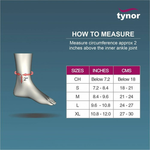 Tobillera Férula Soporte Cinta De Lona D02 Marca Tynor