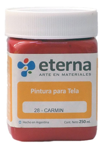 Acrilicos Eterna X Unidad 250 Ml Decorativos Premium Color Del Óleo Carmín