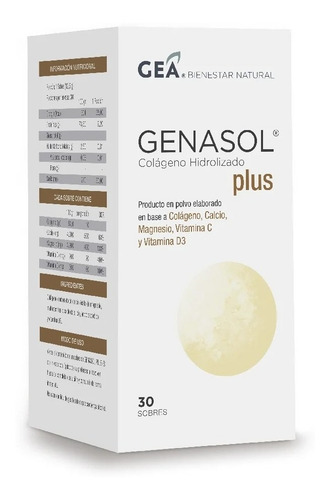 Gea Genasol Plus 30 Sobres Colágeno Hidrolizado 10gr