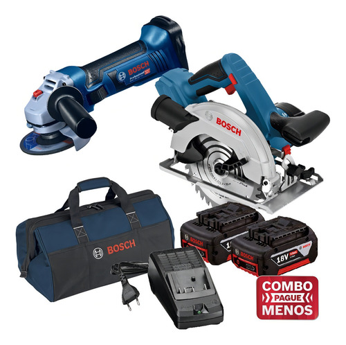 Esmerilhadeira Gws18125vli Serra Circular Gks18v57 Bat
