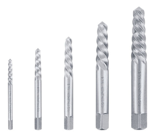 Extractores De Tornillo 5 Pzs 1/8  A 3/4  Truper 14512