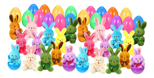 Huevos De Pascua Precargados Con Peluches De , 24 Piezas