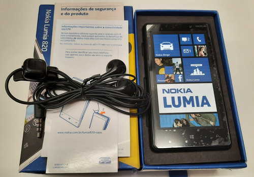 Celular Nokia Lumia 820 Preto 4g- Funcionando - Tela Apagada