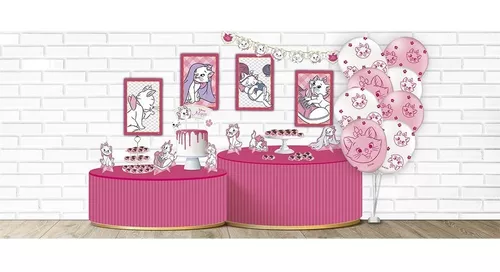 Decoração Gatinha Marie - 12 Displays De 20cm - RS Displays - Kit Decoração  de Festa - Magazine Luiza