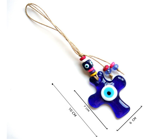 Imagen 3 de 3 de Colgante Decorativo Con Ojo Turco Ideal Para El Carro