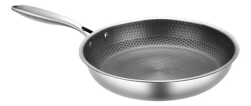 Wok De Panal Para Freír, Wok De Cocina Con Asa Fija, 28cm