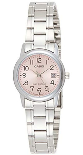 Casio Ltpv002d4b Reloj De Fecha De Marcado De Acero Inoxidab