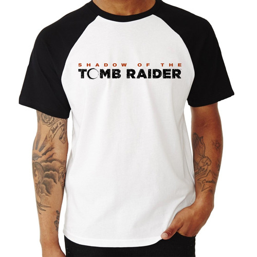 Camiseta Raglan Shadow Of The Tomb Raider Logo