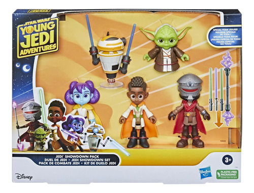 Star Wars Yonug Jedi Pack De Combate Jedi 5 Figuras (f7880)