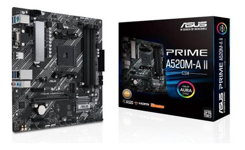 Tarjeta Madre Asus Micro Atx Prime A520m-a Ii Csm Am4 Ddr4